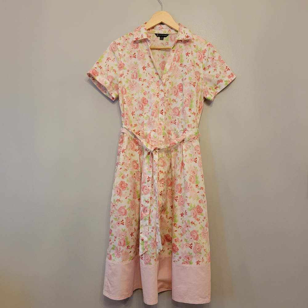 Brooks Brothers Cotton Floral Shirtdress, Size 10